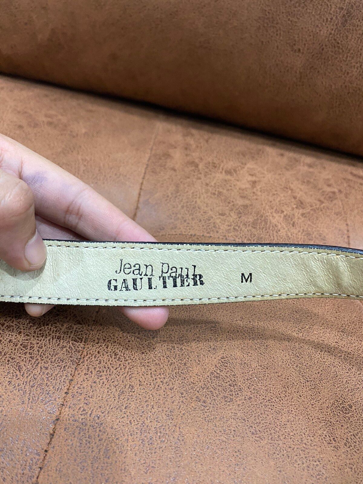 Jean Paul Gaultier Black Leather Belt - 10