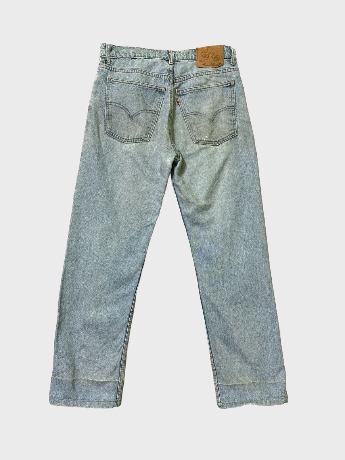 Vintage Levi's 507 Blue Orange Tab Distressed Alter Denims - 2