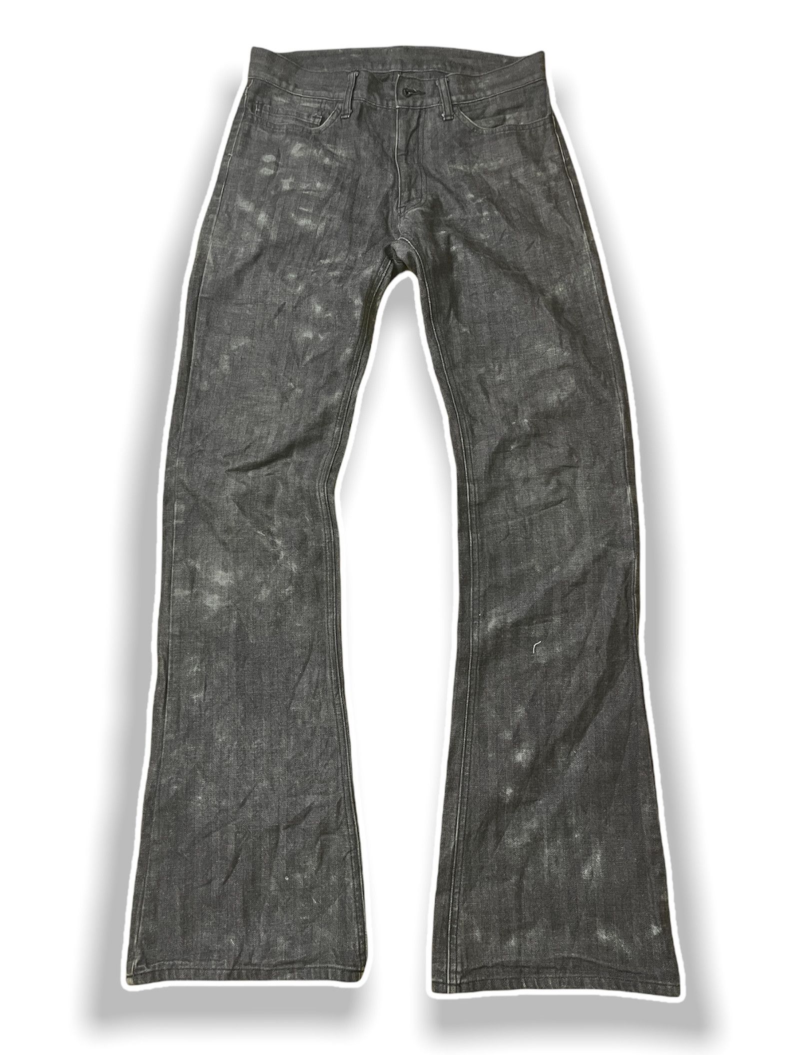 Japanese Brand - Distressed EDGE RUPERT Flare Denim Jeans HISTERIC STYLE - 1