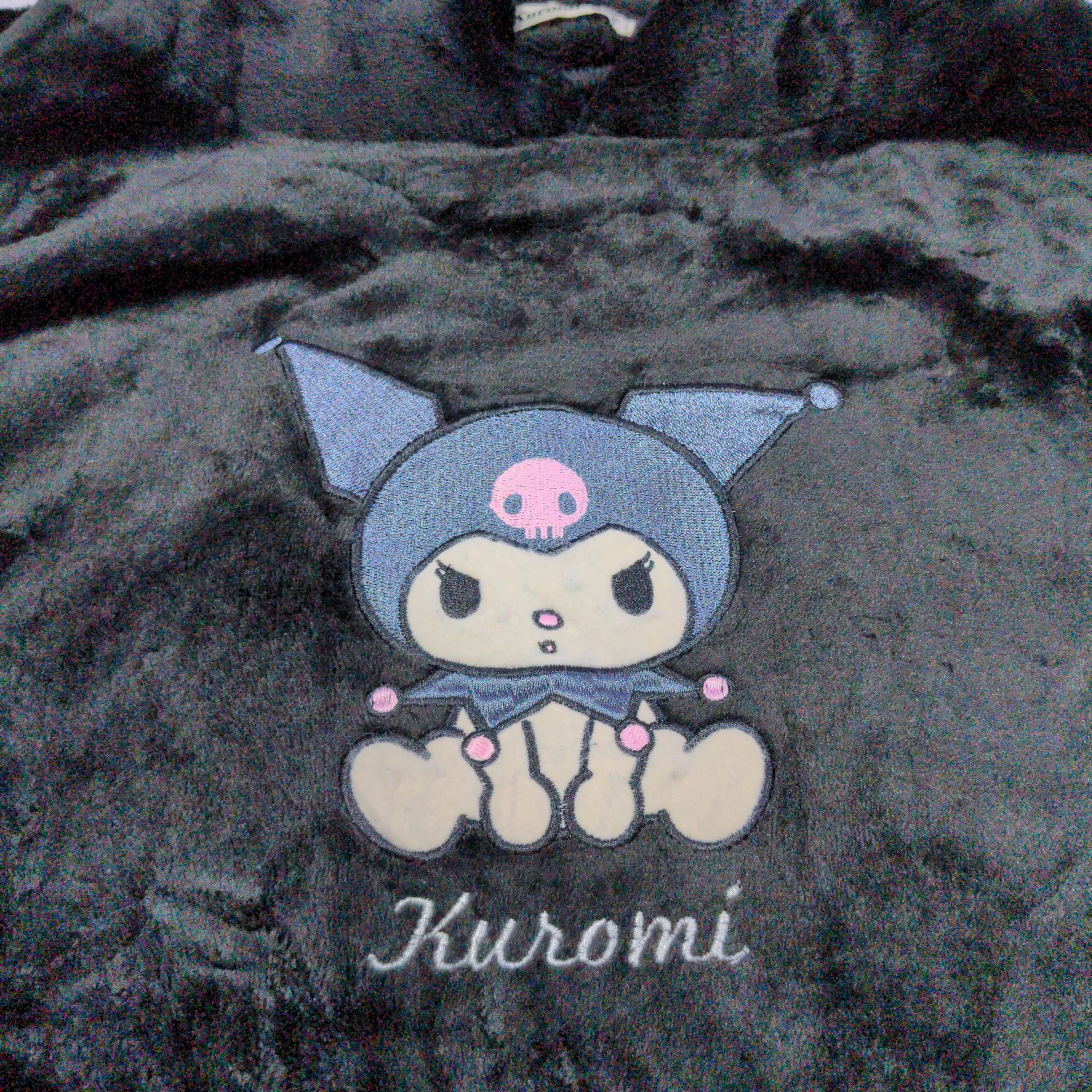 Japanese Brand - KUROMI Anime Cartoon Black Hoodie fleece - 2