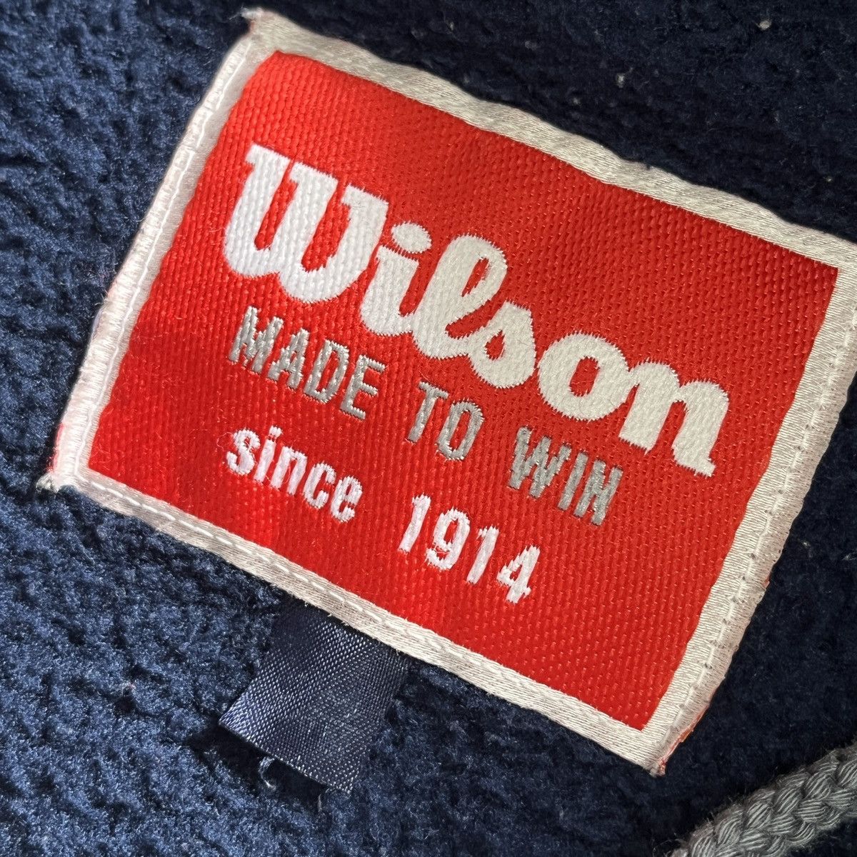 Vintage - Big Spellout Wilson Sweatshirts Hoodie - 13