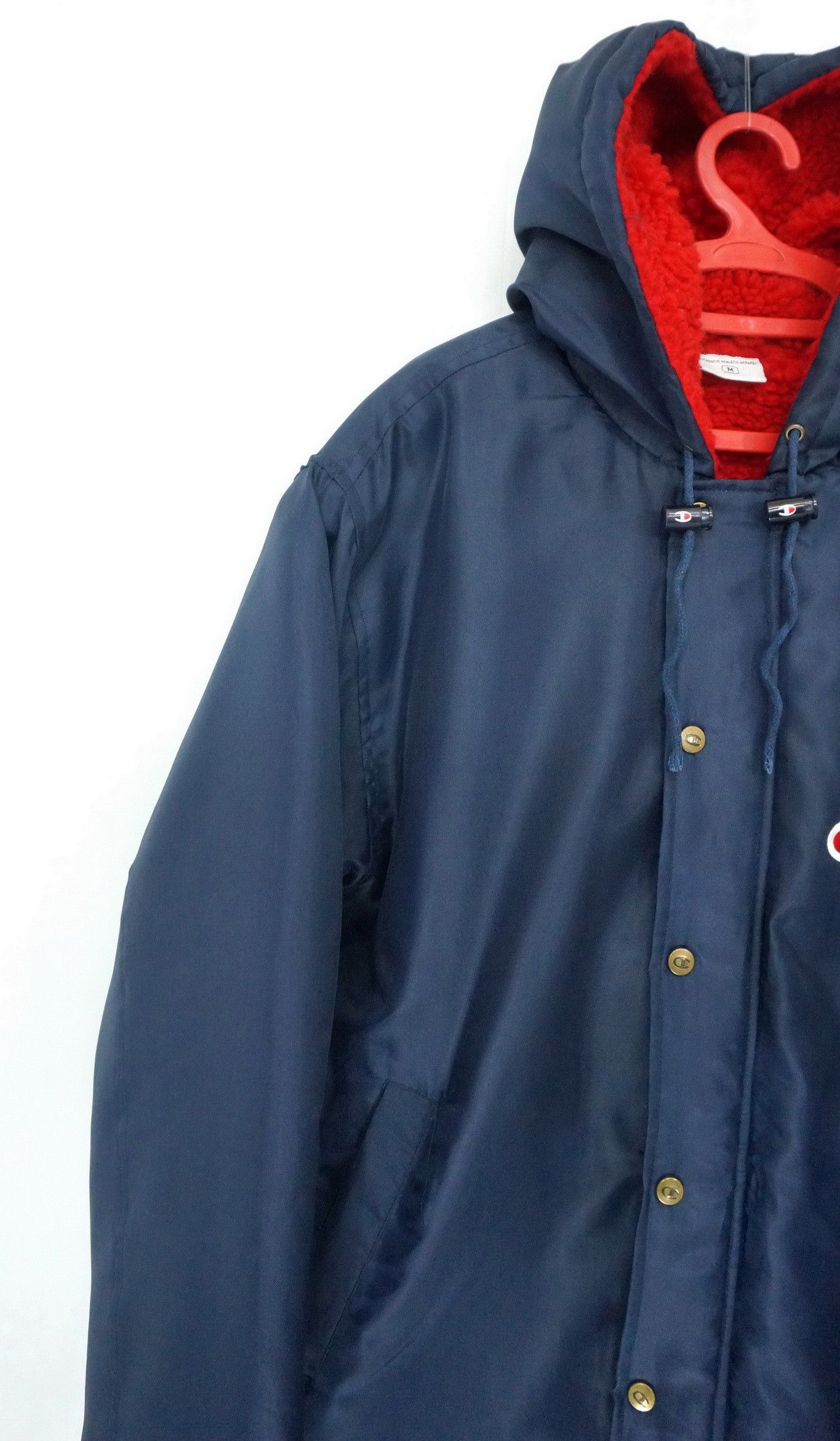 Vintage CHAMPION Long Jacket Big Logo Embroidery - 4