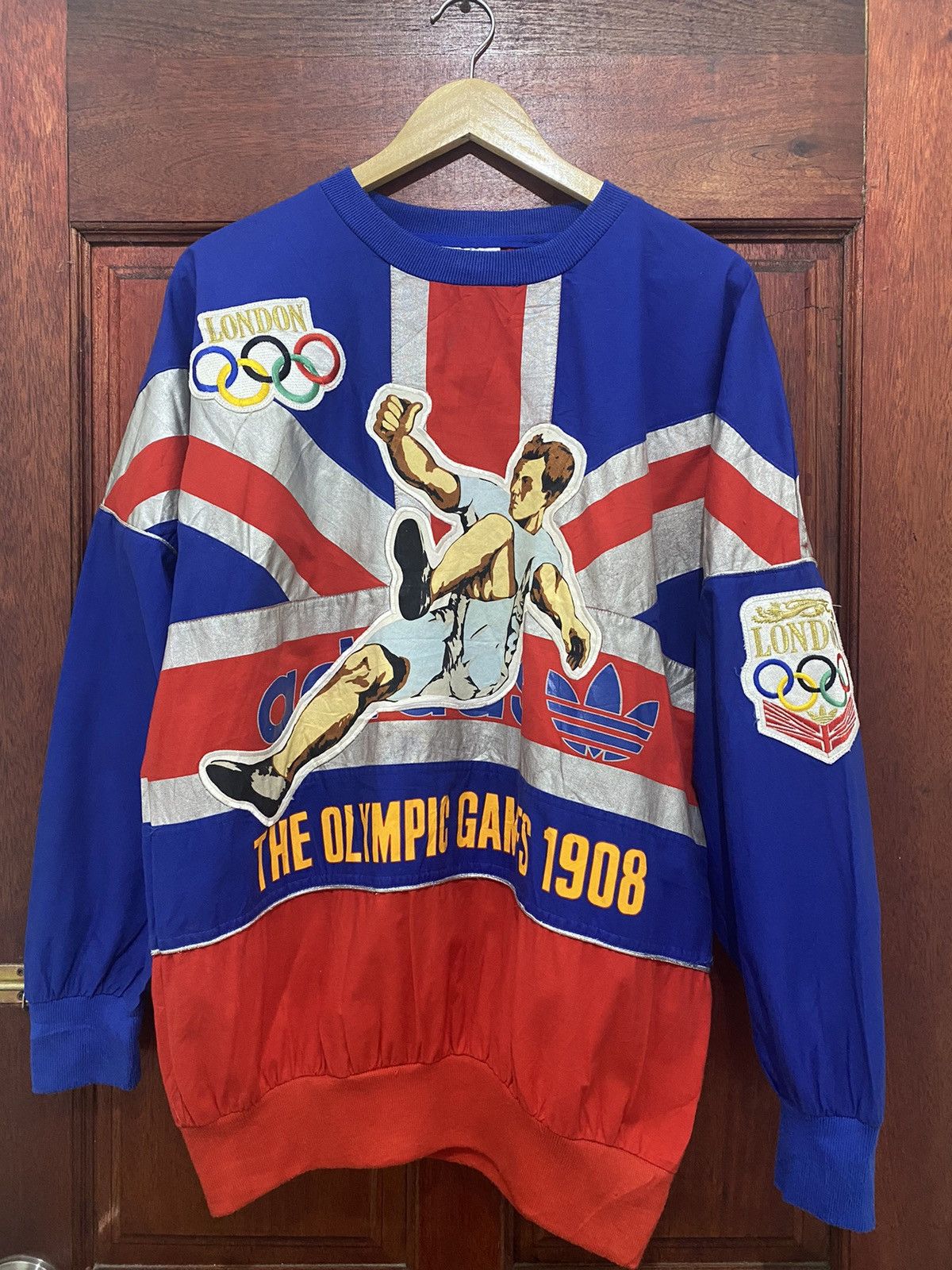 Vtg Adidas Olympic 1948 Games Crewneck AOP Collection - 1