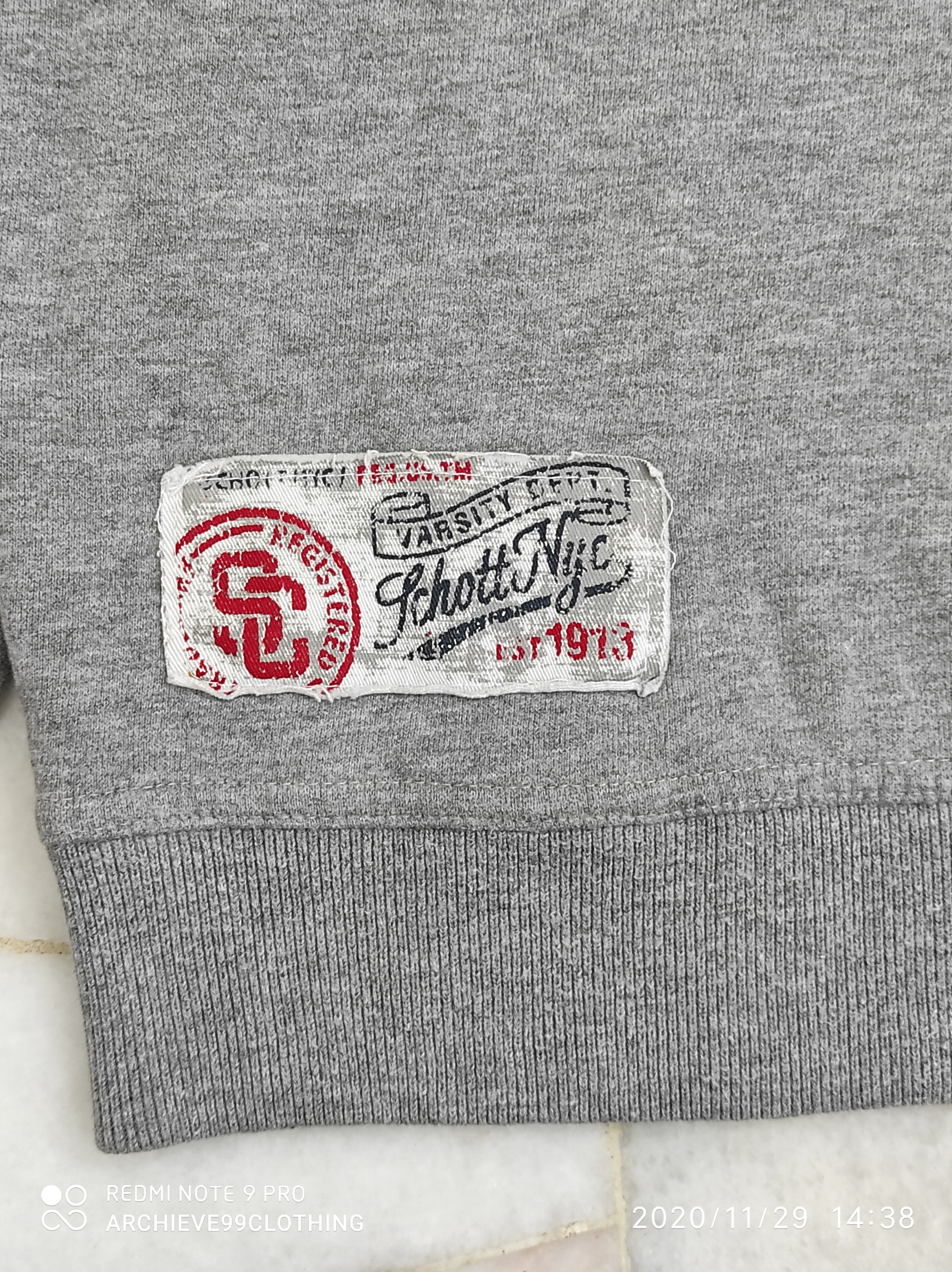 Schott NYC - SCHOTT NYC Pull Half Zipper sweats - 9