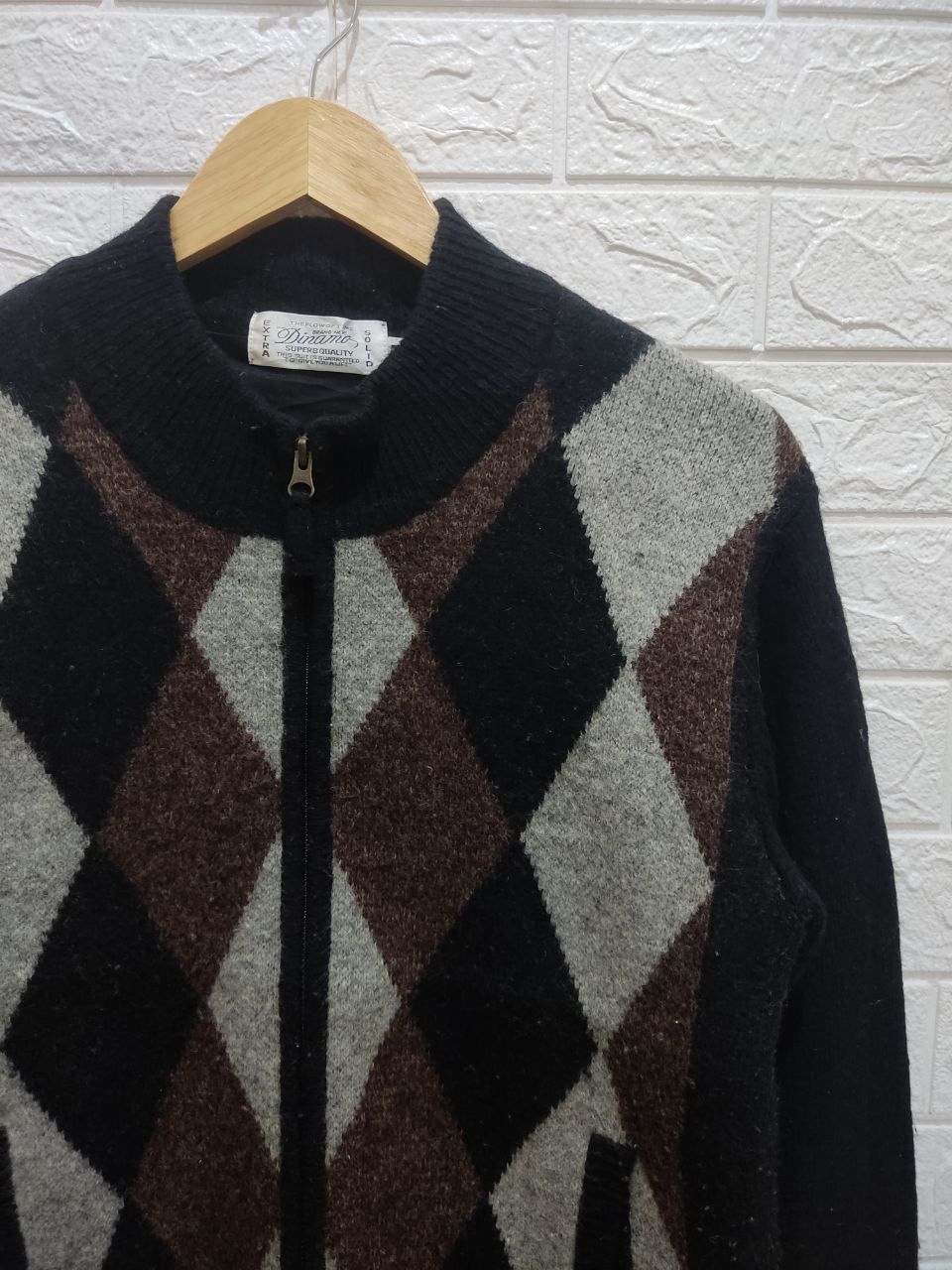 Archival Clothing - DINAMO Classic Argyle Diamond Sweater - 5