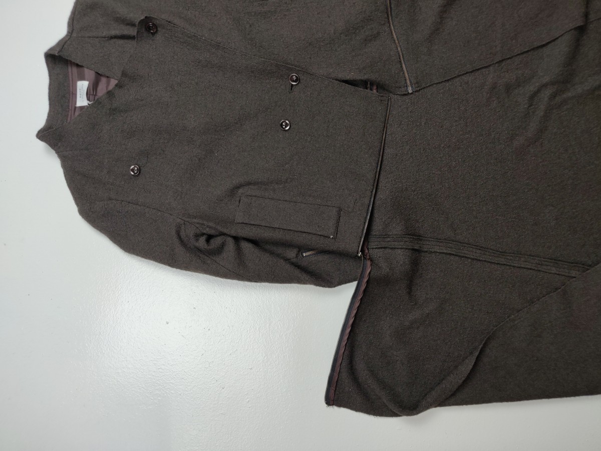 Archival Clothing - Editt by Yecca Vecca Zipper Rayon Coat Long Jacket - 11