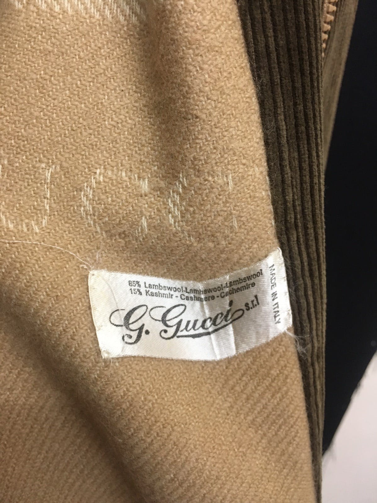 Vintage GUCCI Corduroy Sleeve Jacket - 11