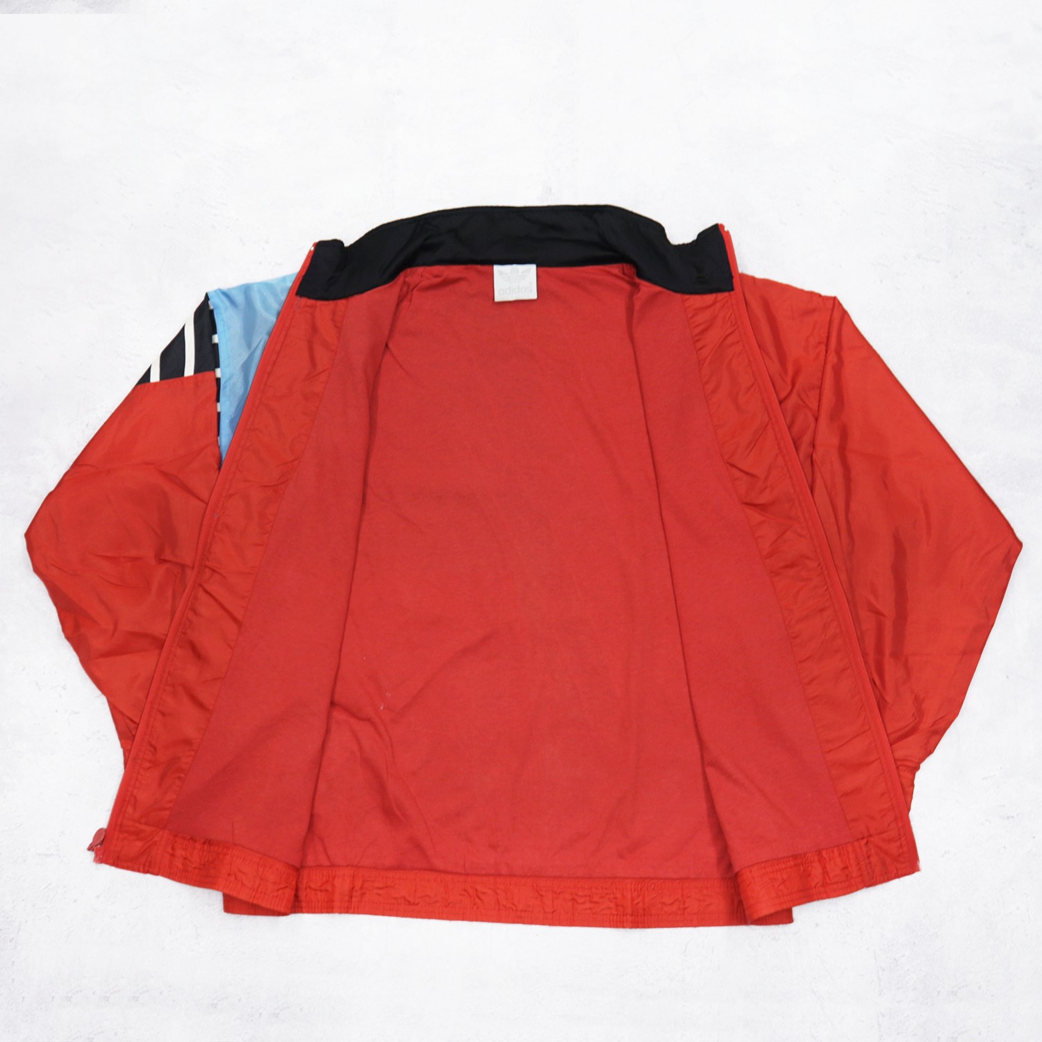 ADIDAS Mini Logo Embroidered Bomber Windbreaker Jacket - 4