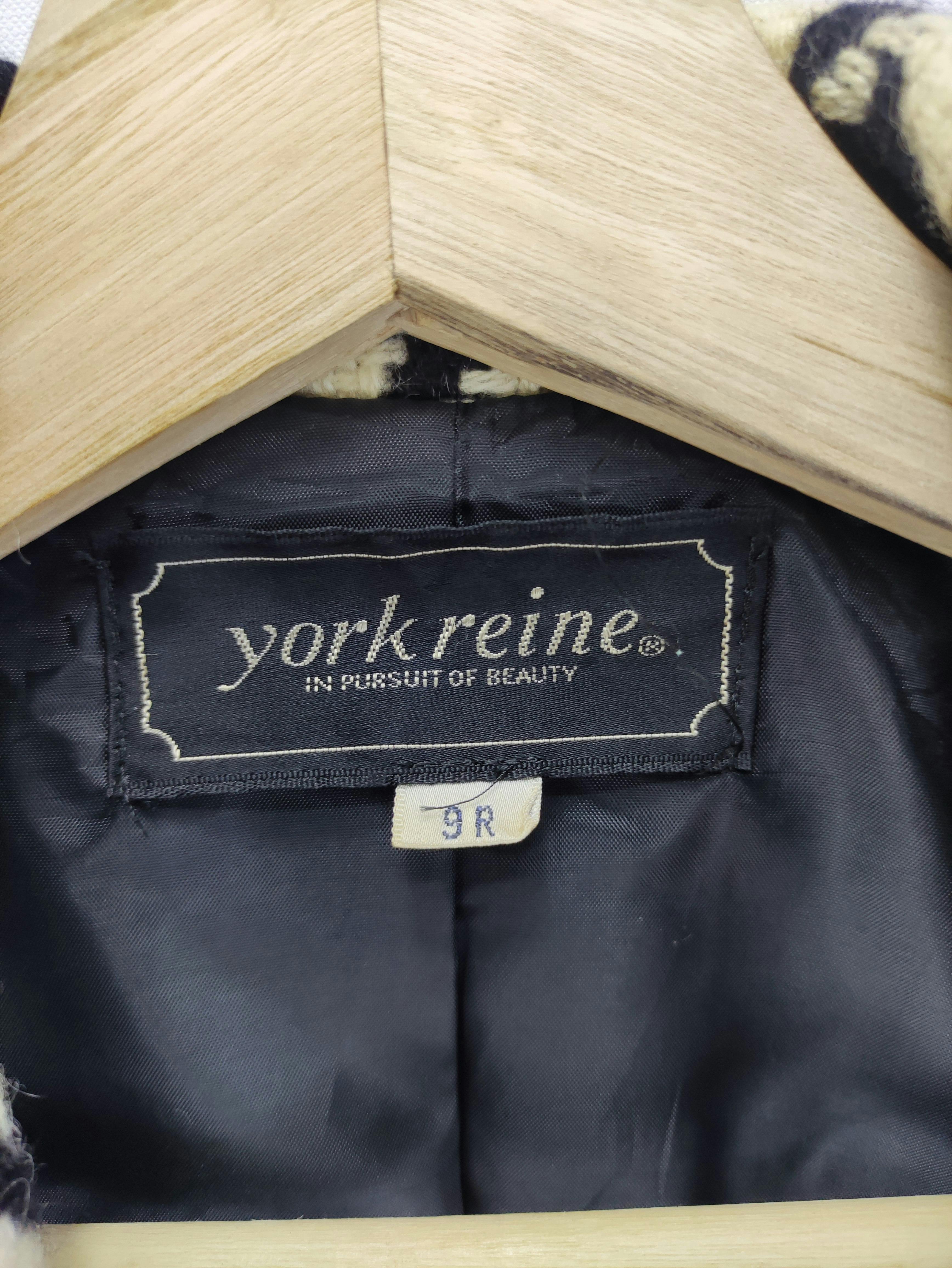 Vintage Houndstooth Wool Coat Blazers By York Reine - 3