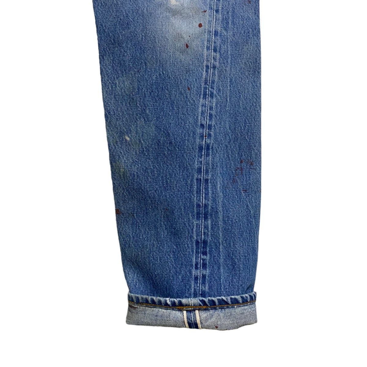 Vintage 80s Levis 501 Redline Jeans Painter Distressed - 8