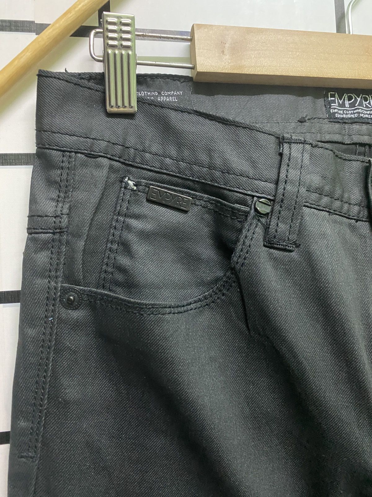 EMPYRE Black Waxed Pants - 4