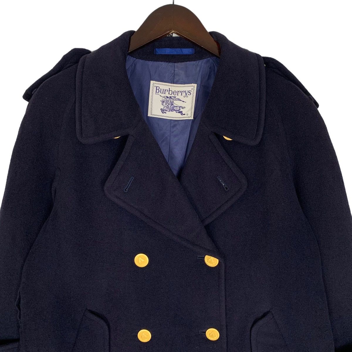 Vintage Burberry Peacoat Wool Coat - 2