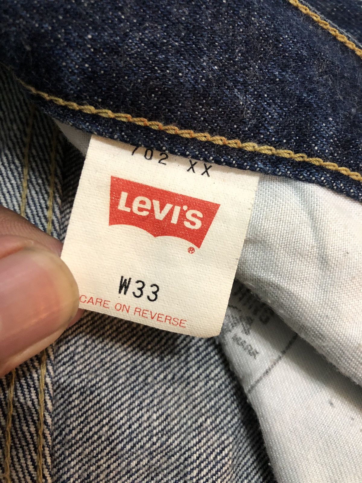 Levis 702XX Big E Donut Button Shorts Denim - 4