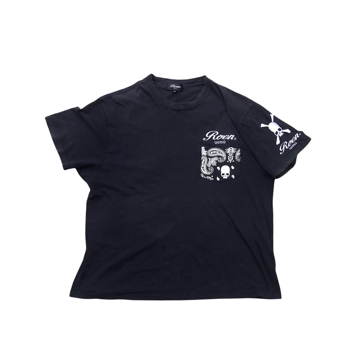 GRAIL🔥 Roen Paisley Distressed Tshirt - 1