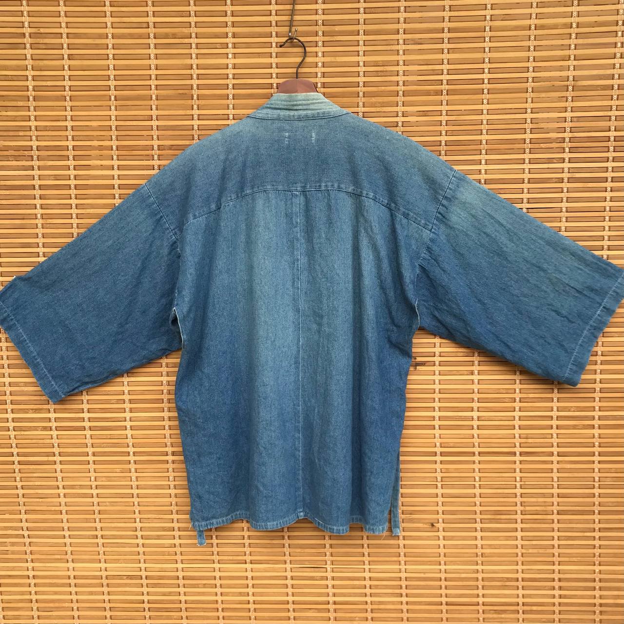 Vintage denime japanese traditional kimono kapital style faded - 2