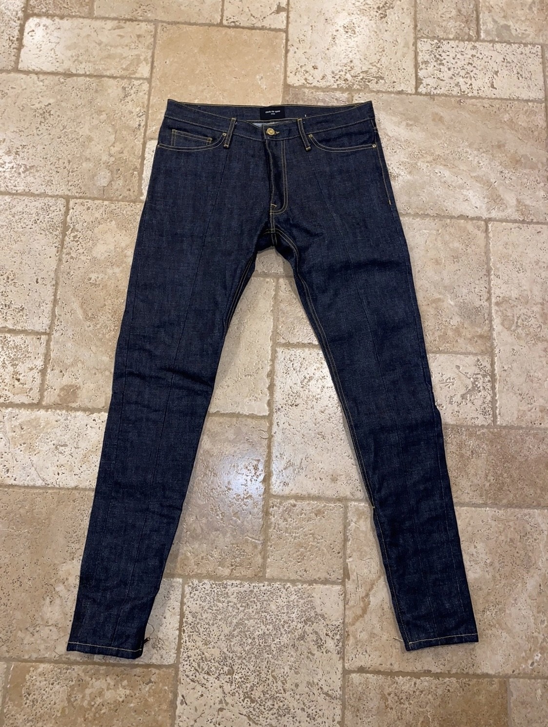 Fear of God Jeans Fifth Collection Paneled Raw Selvedge 34 - 1