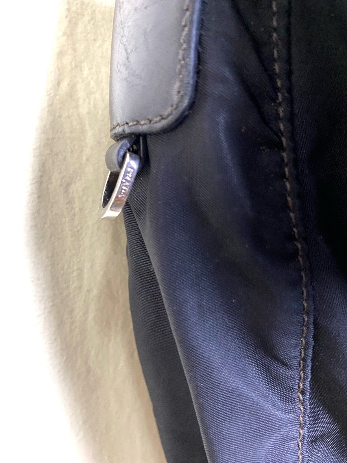 Authentic PRADA Black Tessuto Nylon Shoulder Crossbody Bag - 8