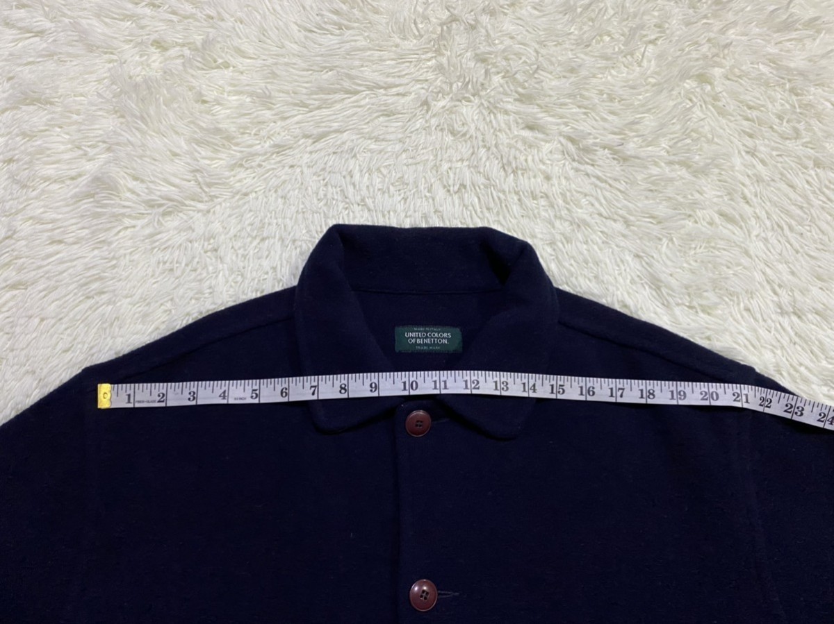 United Colors Of Benetton - United Colors of Benetton Wool Blend Overshirt Jacket Made in Italy - 15