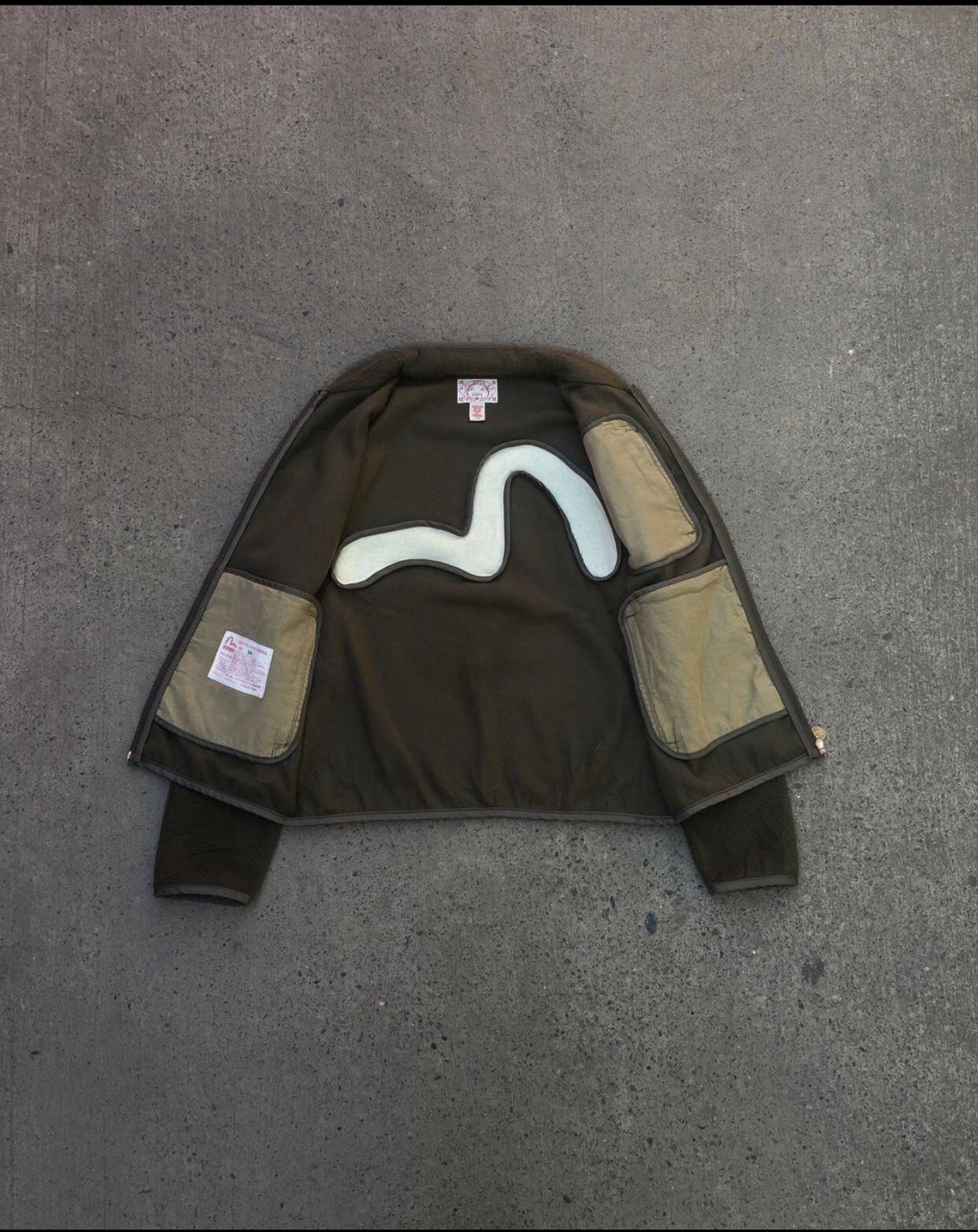 Vintage Evisu Croped Fleece Jacket - 3