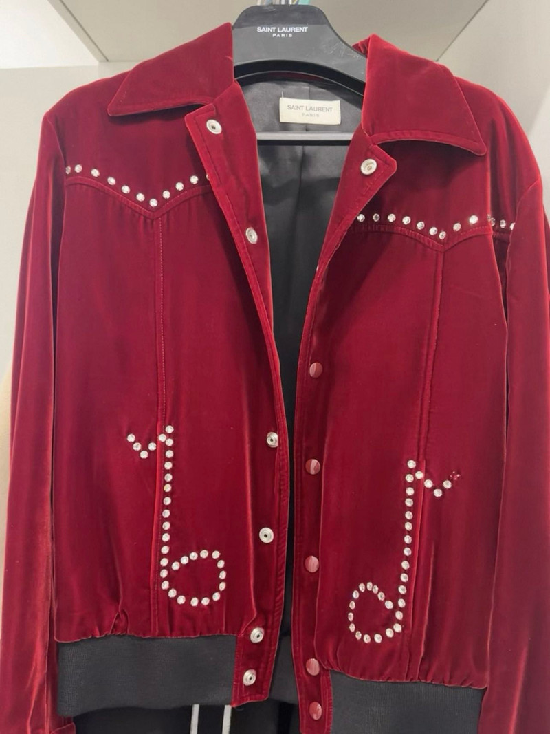 SAINT LAURENT Saint Laurent Music Note jacket | ubvintage | REVERSIBLE
