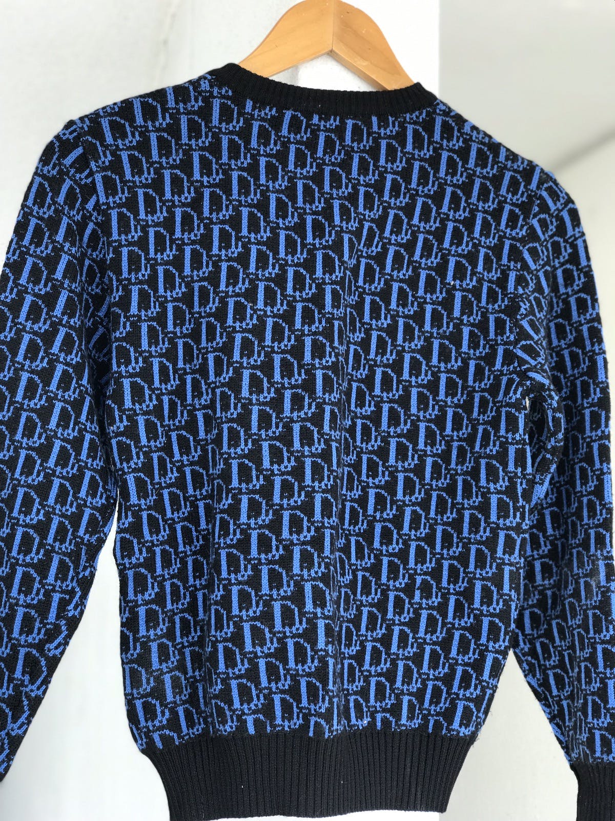 Dior 80s Christian Dior Monogram Knit Sweater 