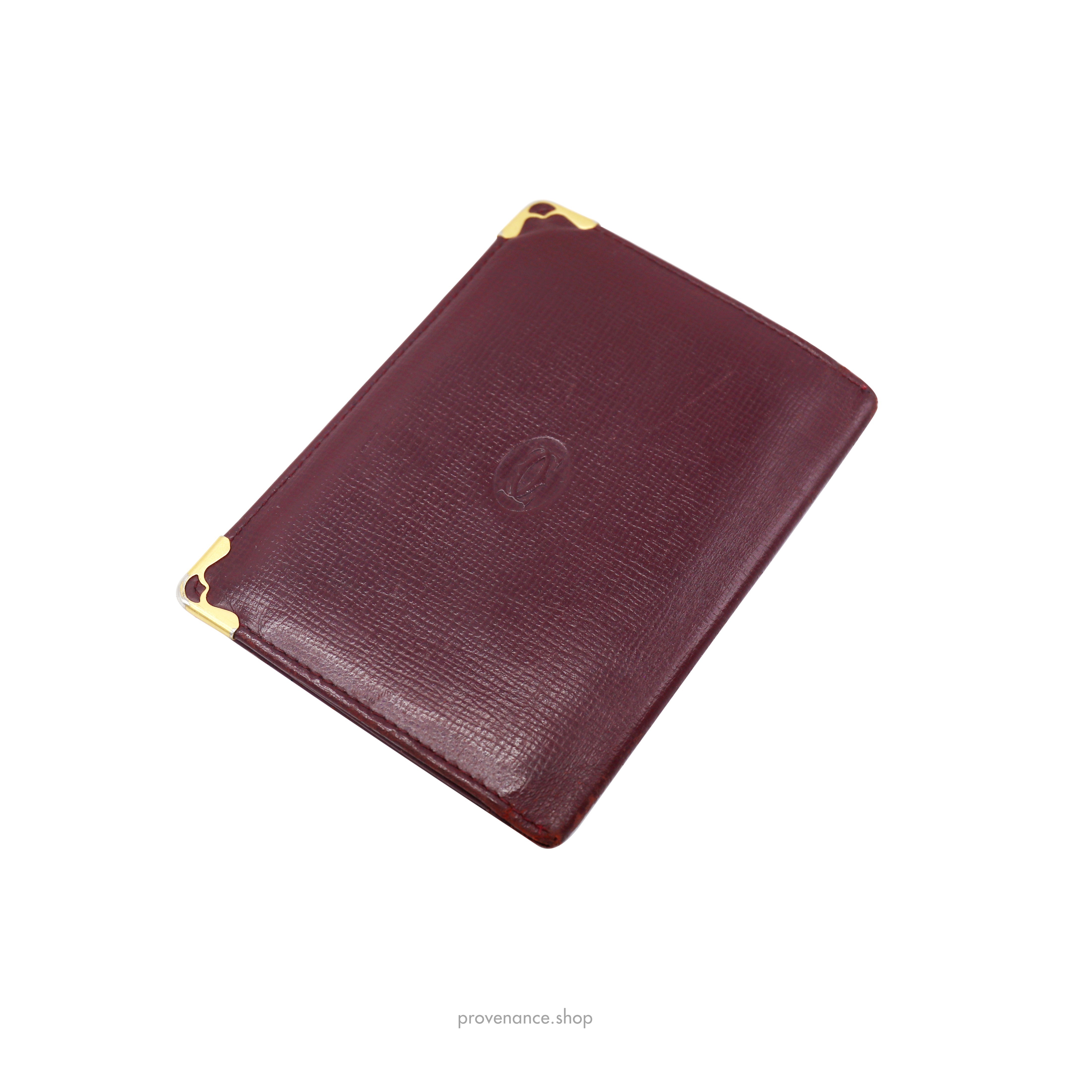 Pocket Organizer Wallet - Burgundy Leather - 4