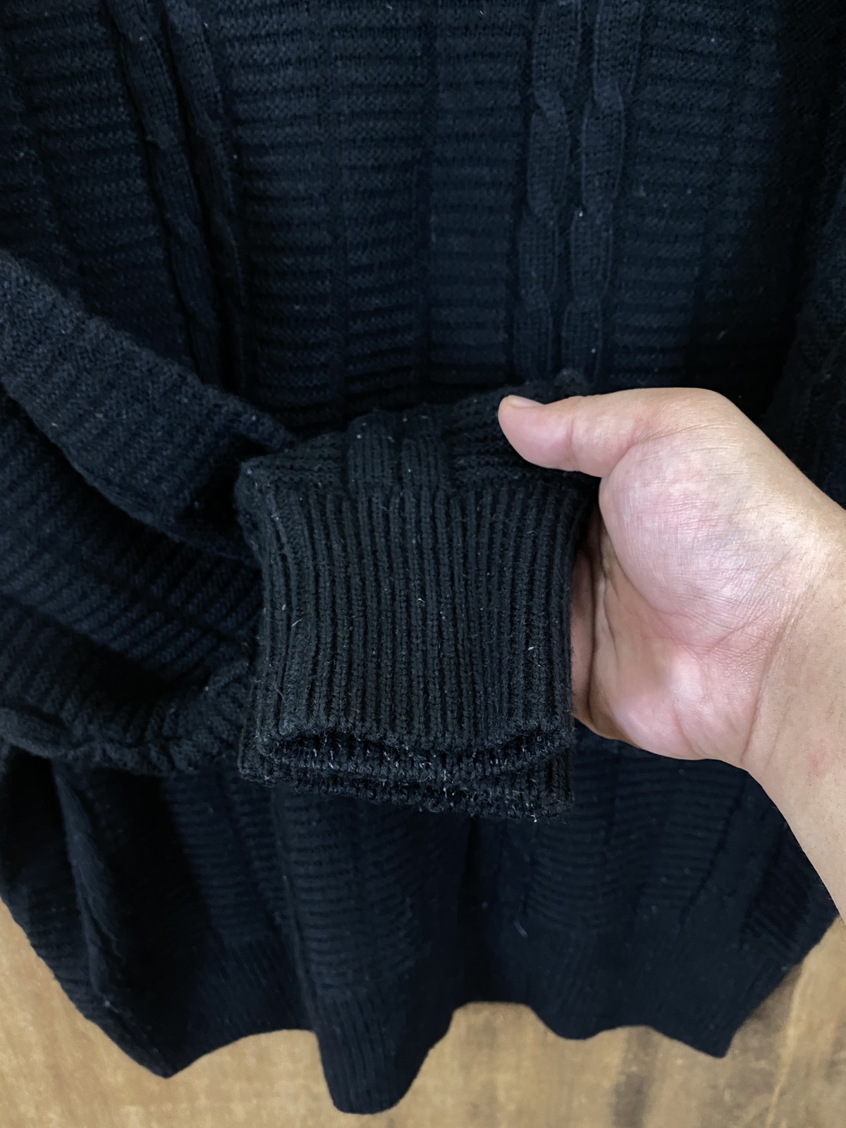 Japanese Brand - Japanese Brand Black Knit Sweaters #1587 - 7