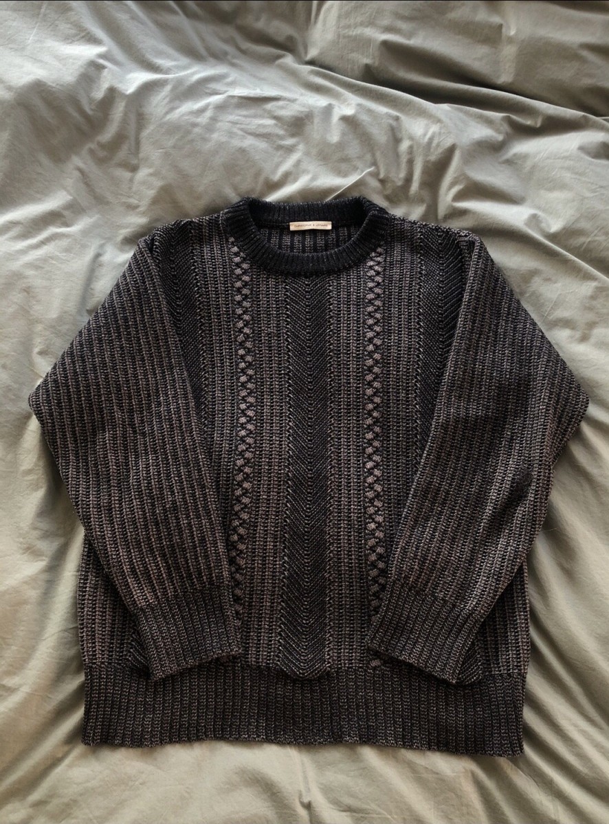 Alpaca & Merino Wool Cable Knit Sweater - 1