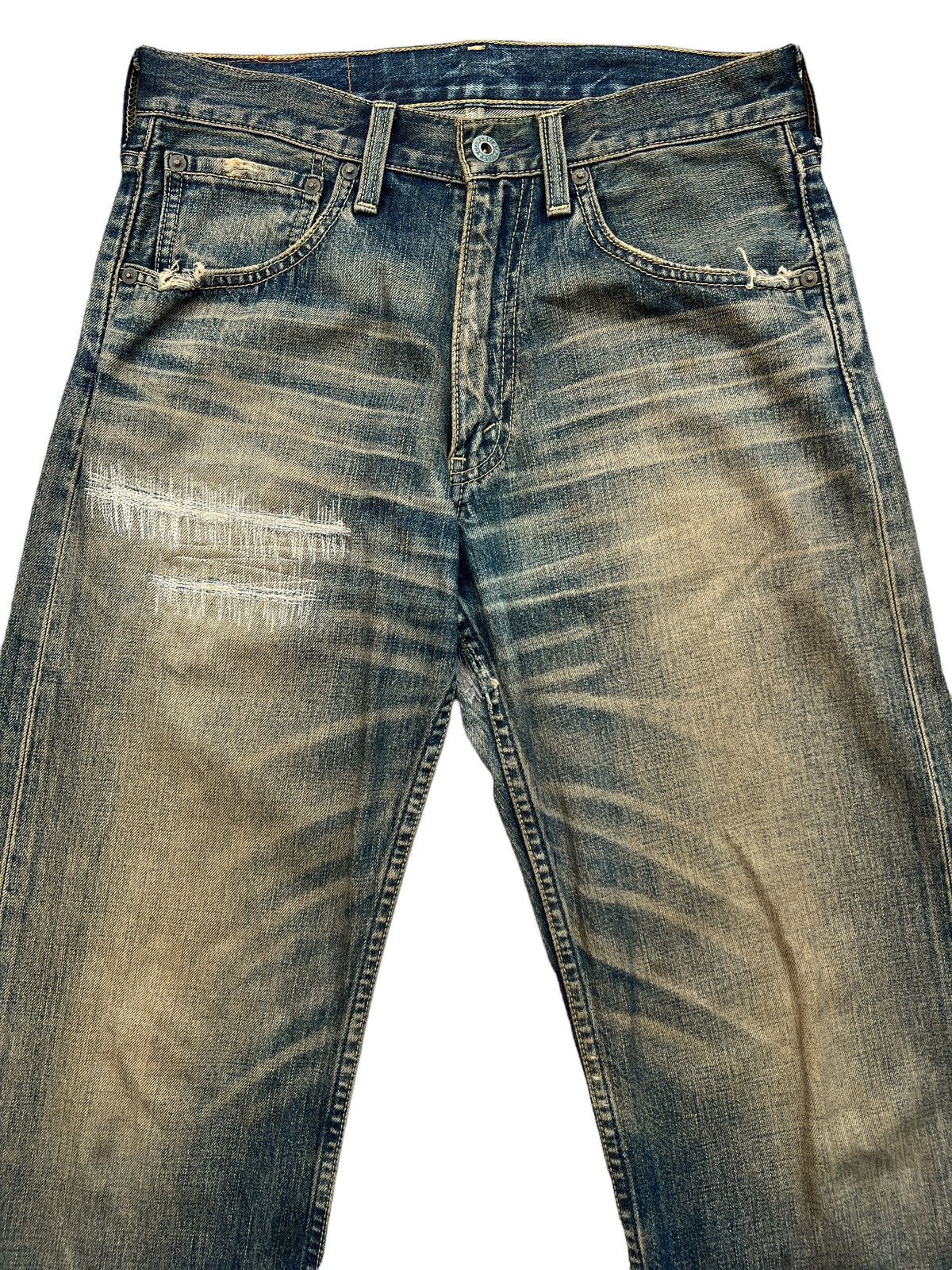 Vintage Levi’s 503 Distressed Rusty Denim Jeans 30x32 - 4