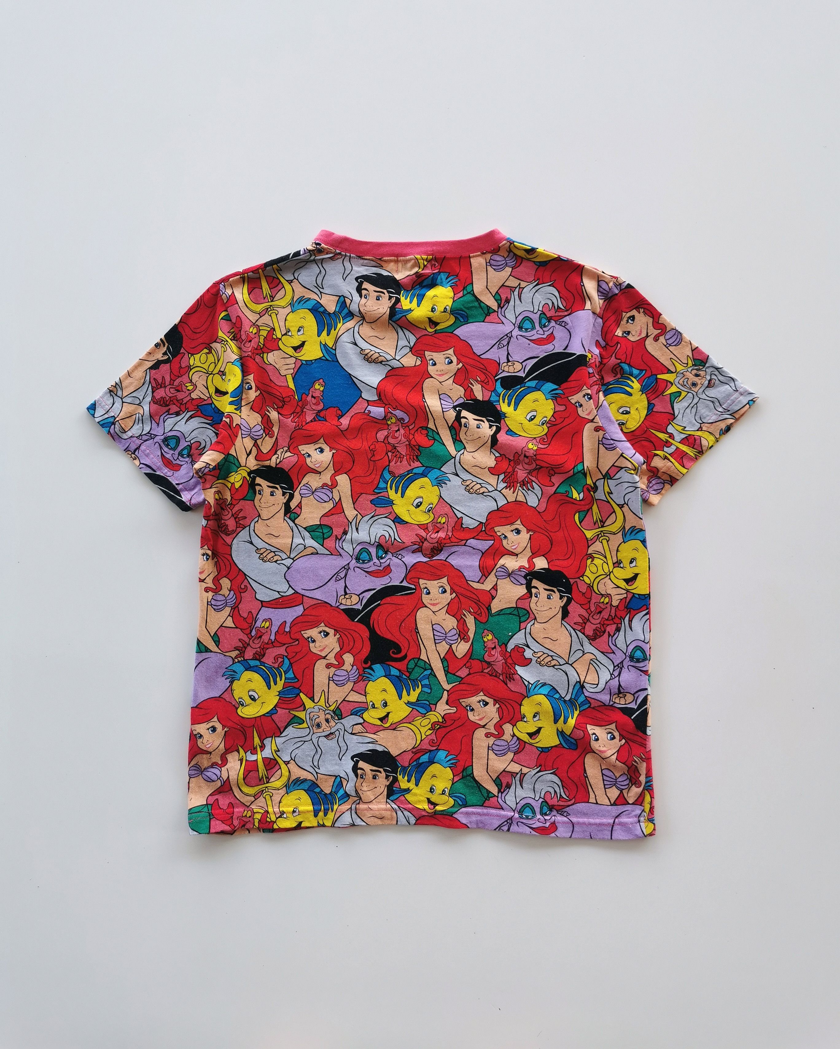 Vintage - The Little Mermaid Cartoon Full Print Tshirt - 6