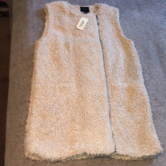 Forever 21 Shaggy Faux Fur Moto Vest - 7