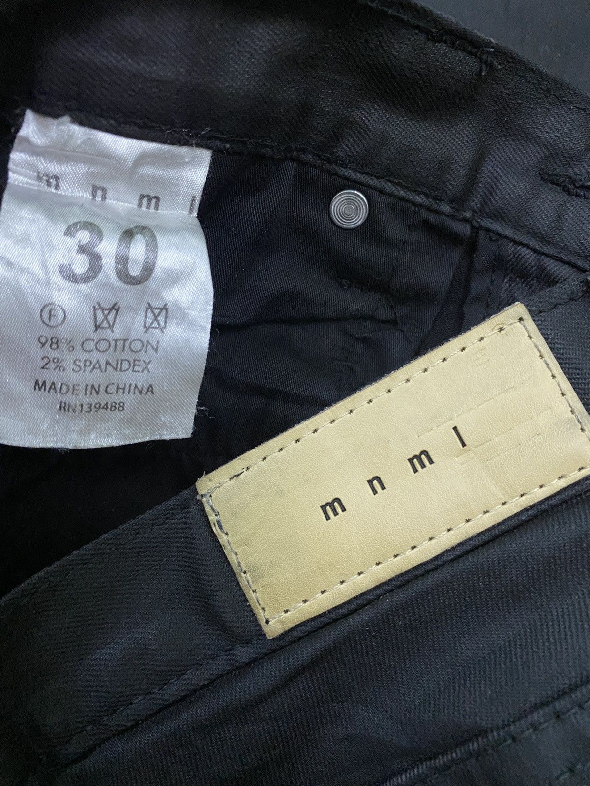 Designer - MNMLCOATED WAXED DENIM ZIPPER SKINNY S37 - 11