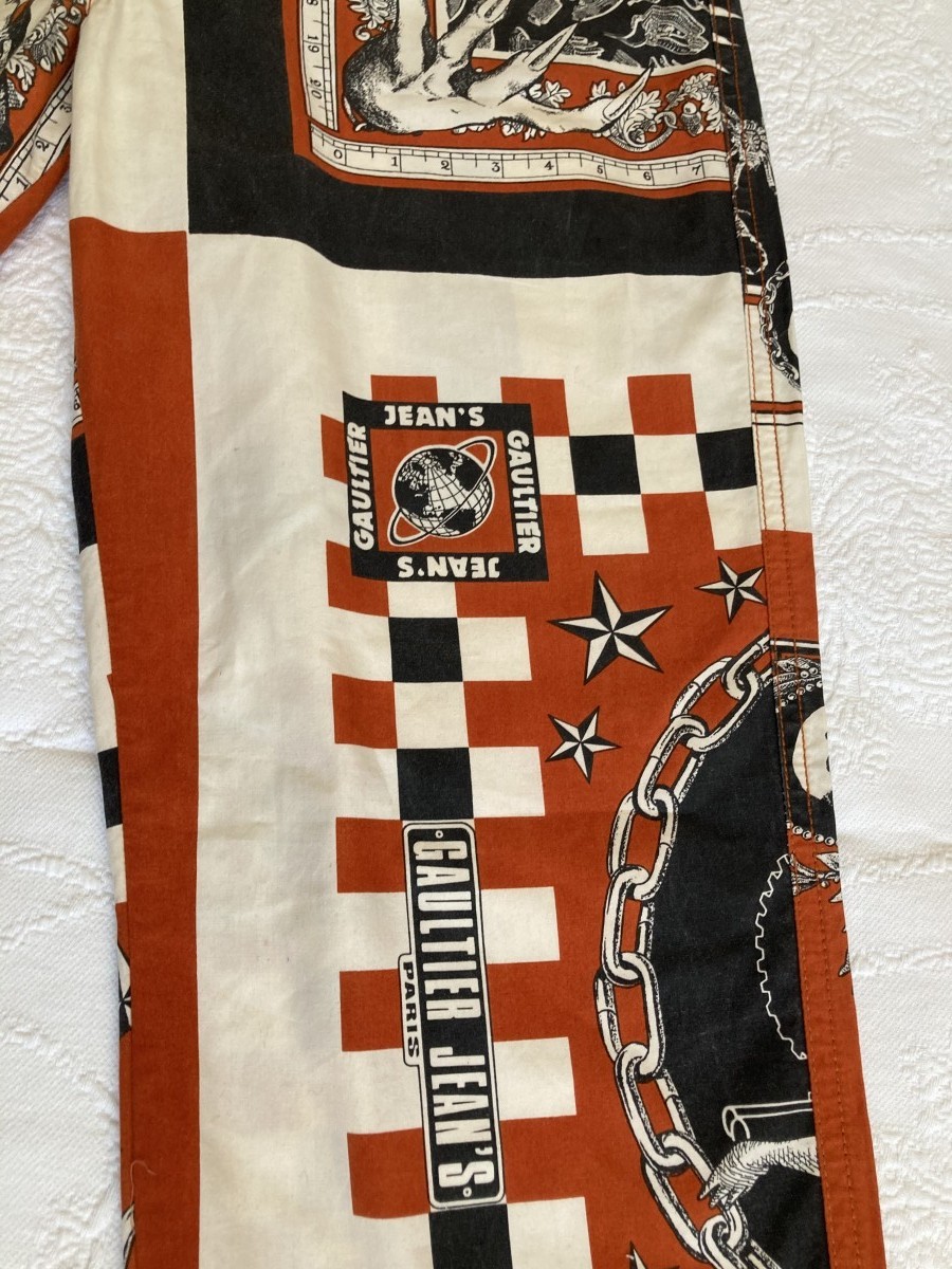 Jean paul Gaultier SS94 Handkerchief printed pants - 8
