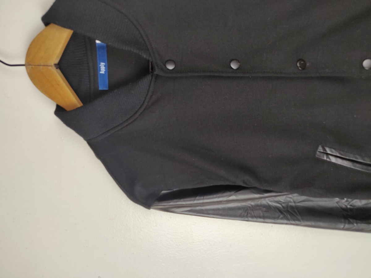 Bomber Jacket - Apply Japan Plain Varsity s Streetwear - 4