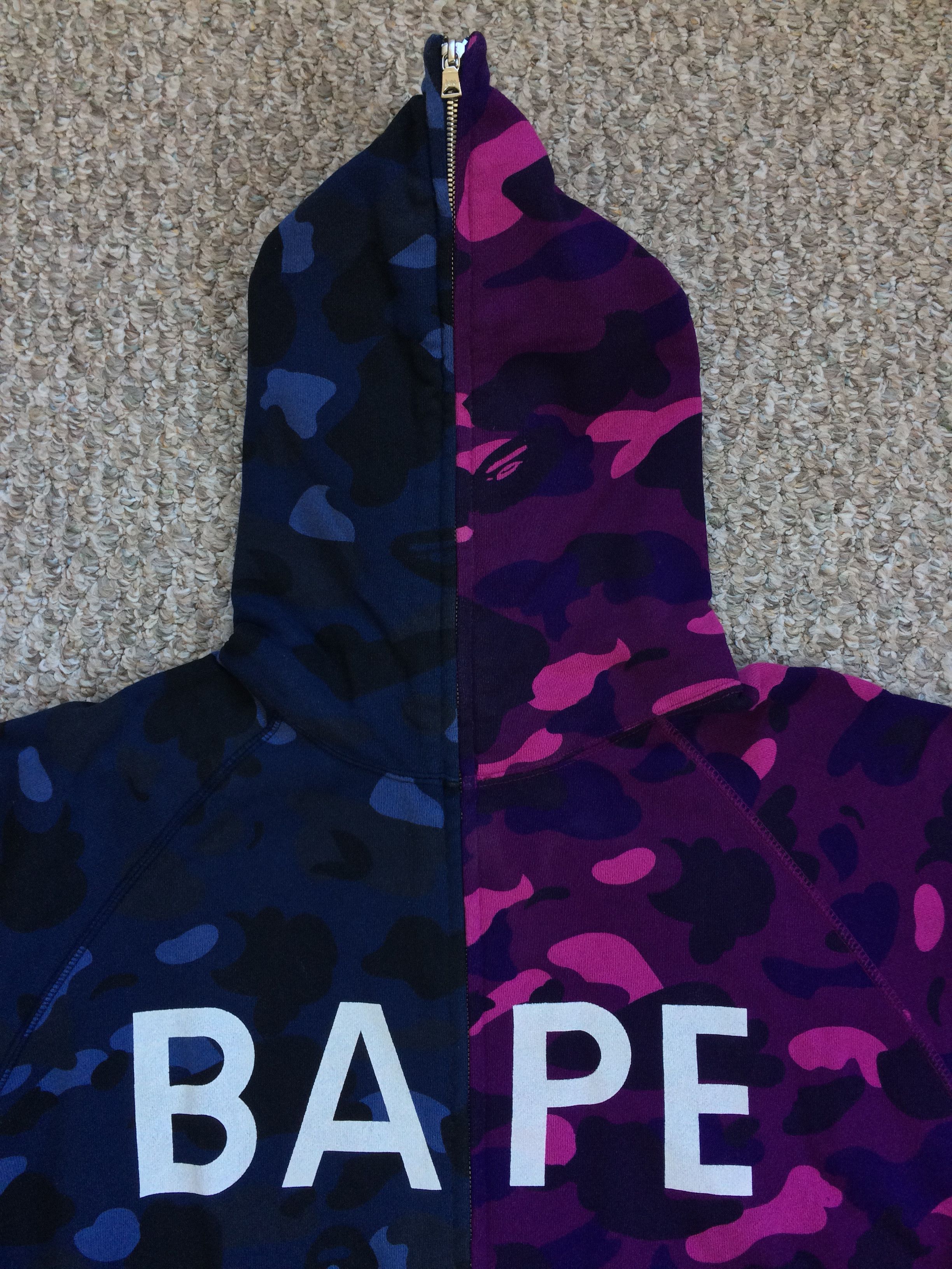 Color Camo Split Full Zip Hoodie - 3