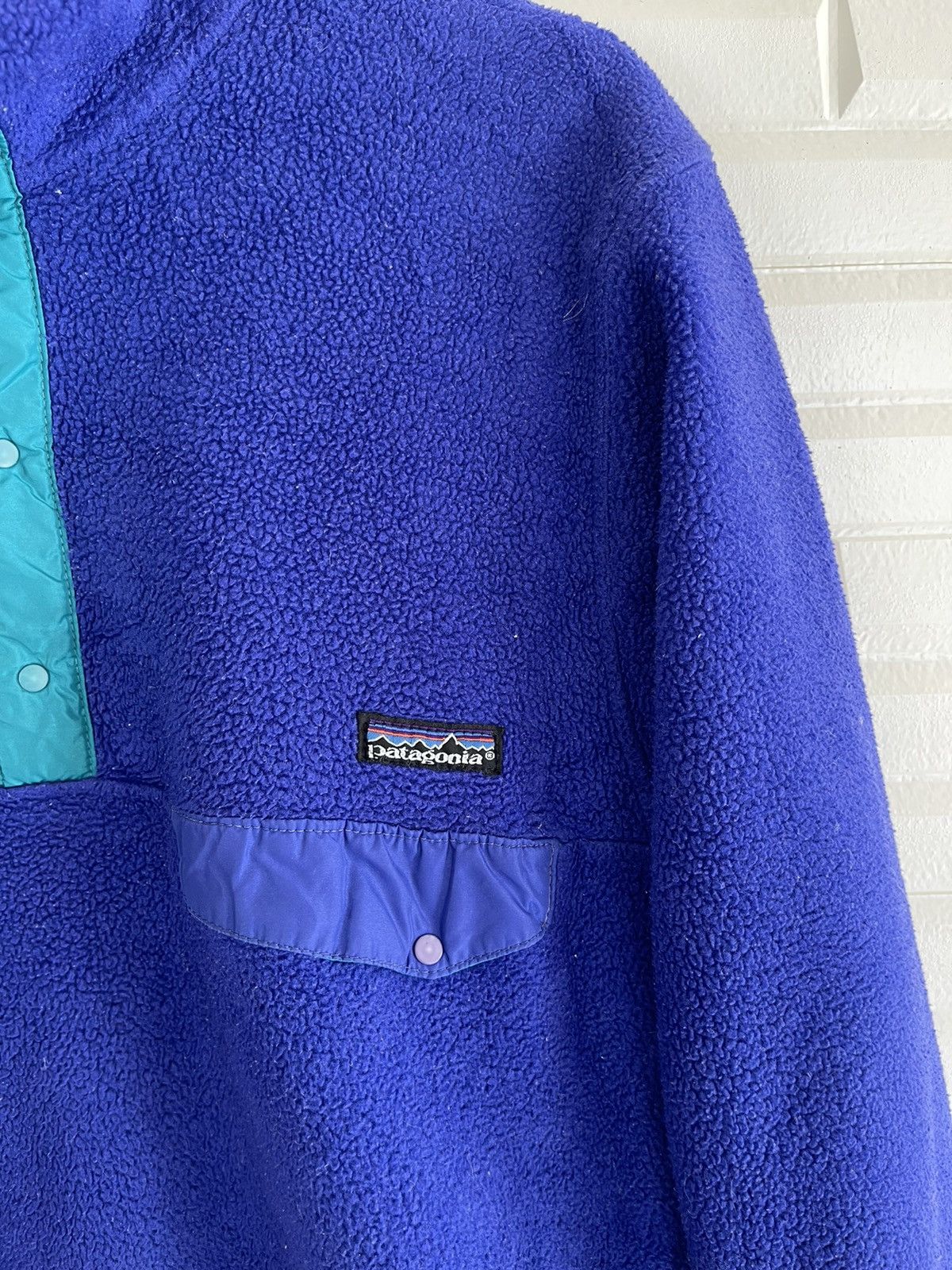 Vintage - ❌DELETE TODAY🔥Streetwear Patagonia Fleece Blue Made in USA - 3