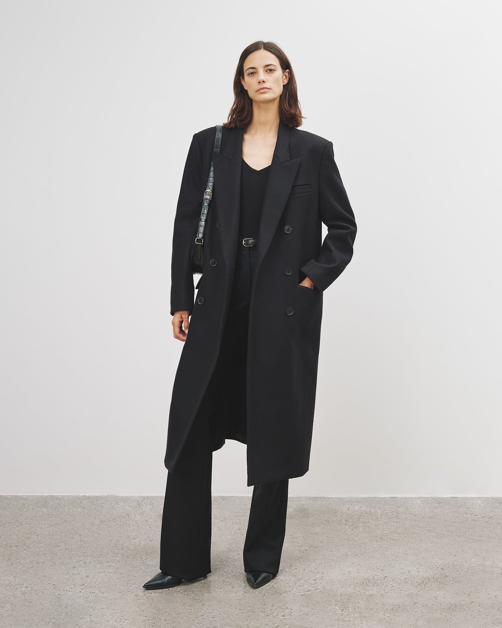 EDMONT DOUBLE BREASTED LONG COAT - 2