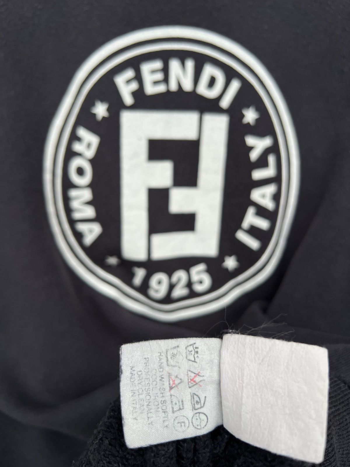 Vintage 90s Fendi Roma Italy Spell Out Baggy Sweatshirt XL - 8