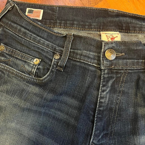 True Religion VTG Y2K Navy Wash Jeans - 3