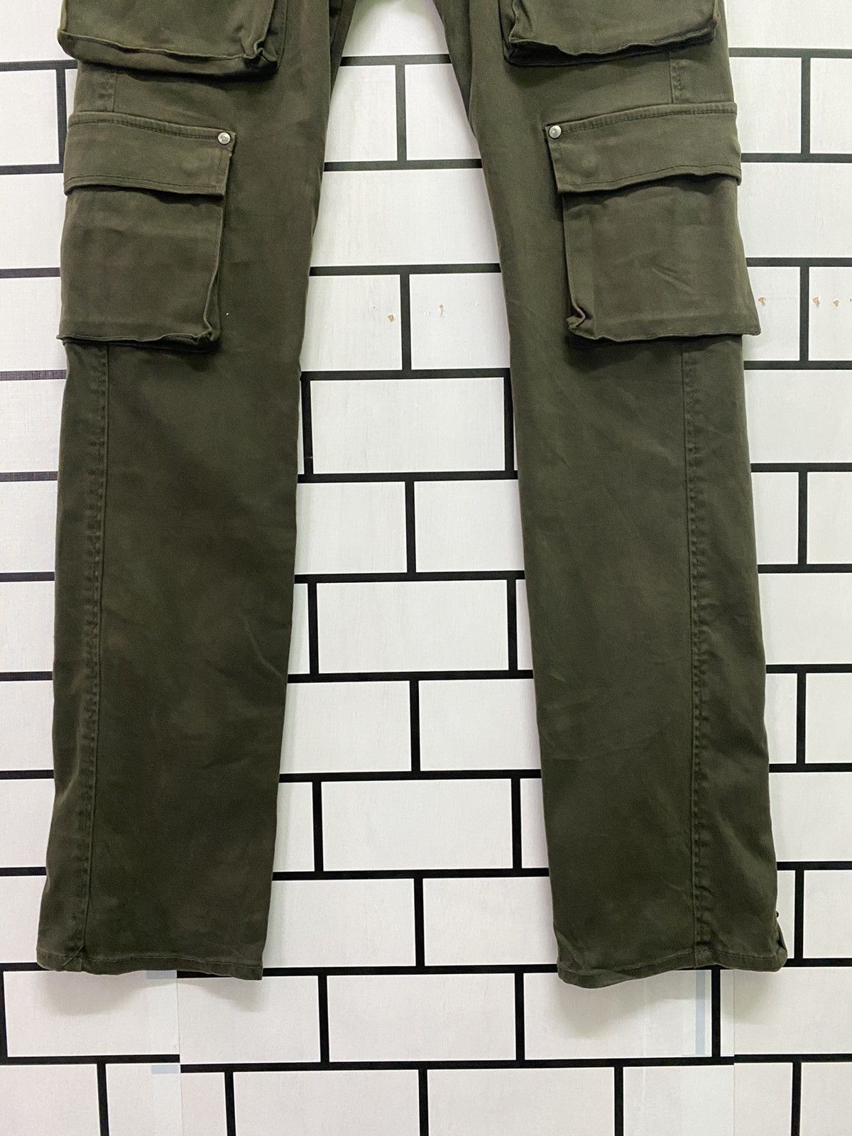 Japanese Brand - VAROSH Japan Low Rise Green Tactical Cargo Trousers - 3