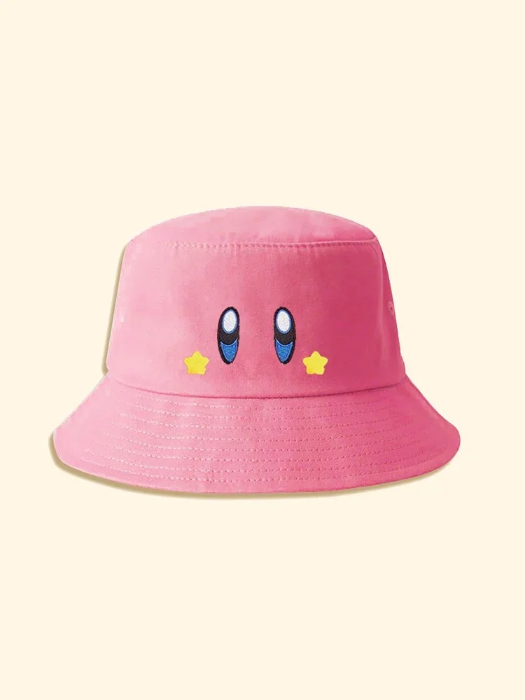 Japanese Cartoon Cute Y2K Anime Kirby Fisherman Panama Hat Bonnet Cap Beanie - 2