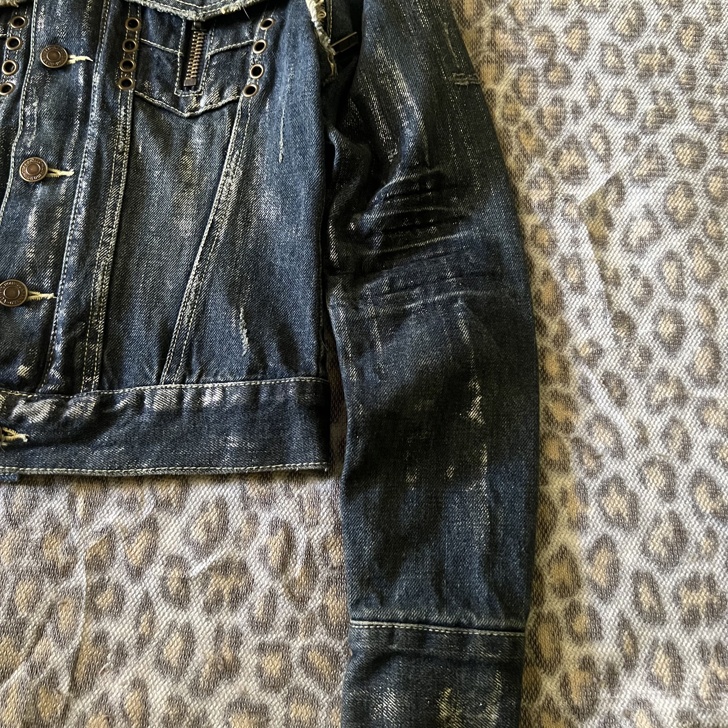 JSG Tokyo Silver Waxed Denim Jacket - 6