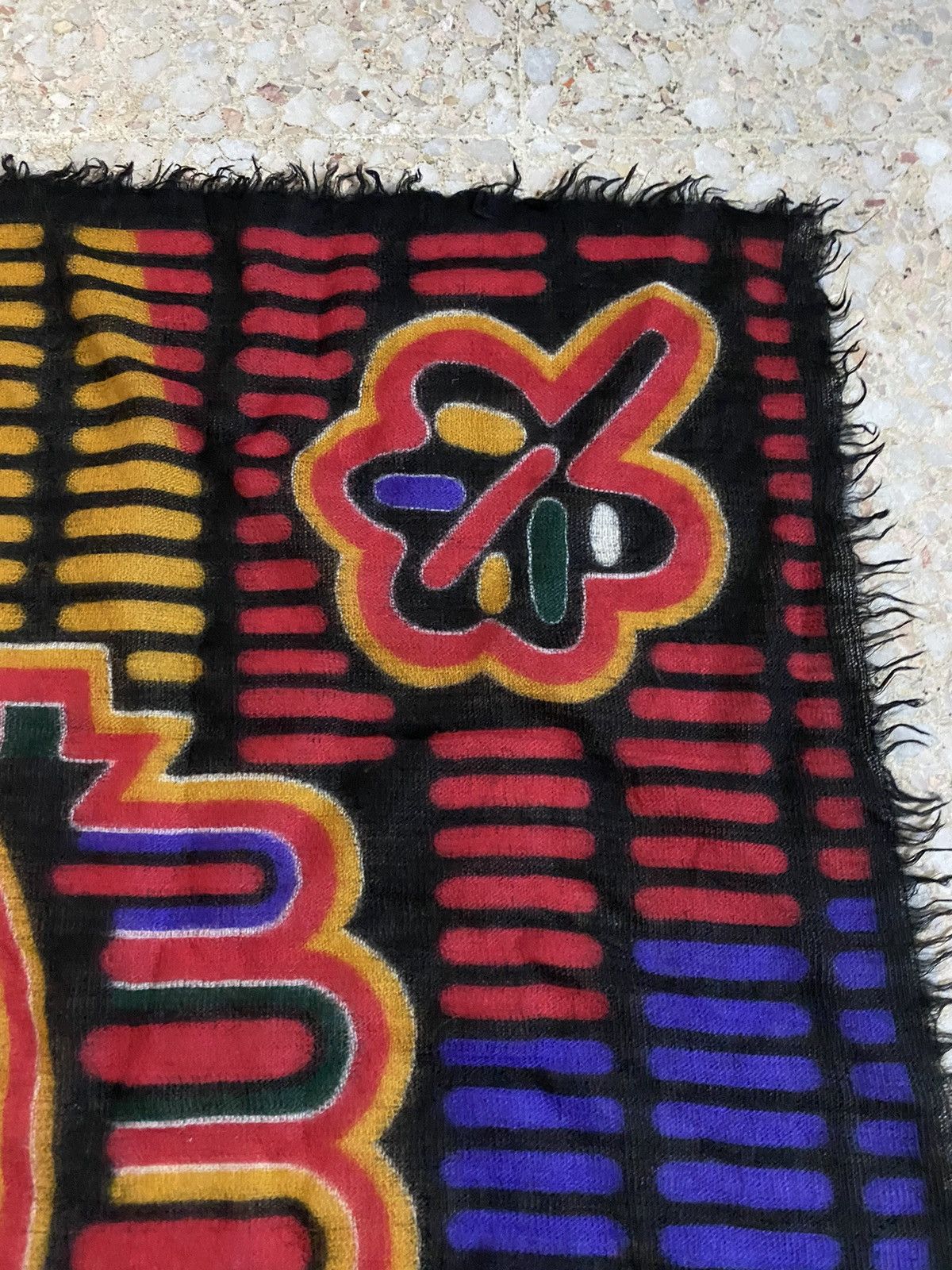 Vintage 80’s Issey Miyake Textile Art Square Scarf - 7