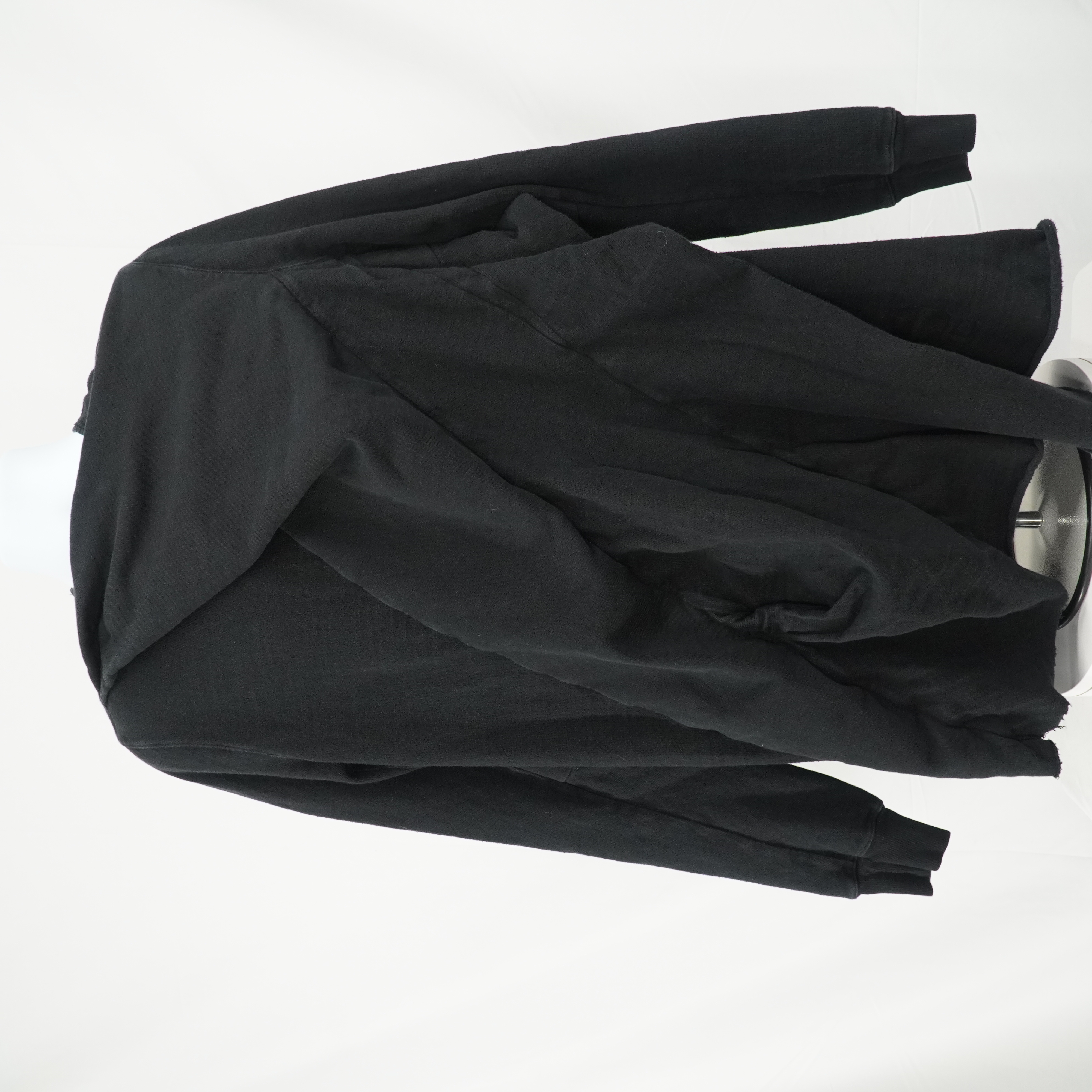 DRKSHDW Pull Over Black Sweater Shirt Geometric Lines Layerd - 1