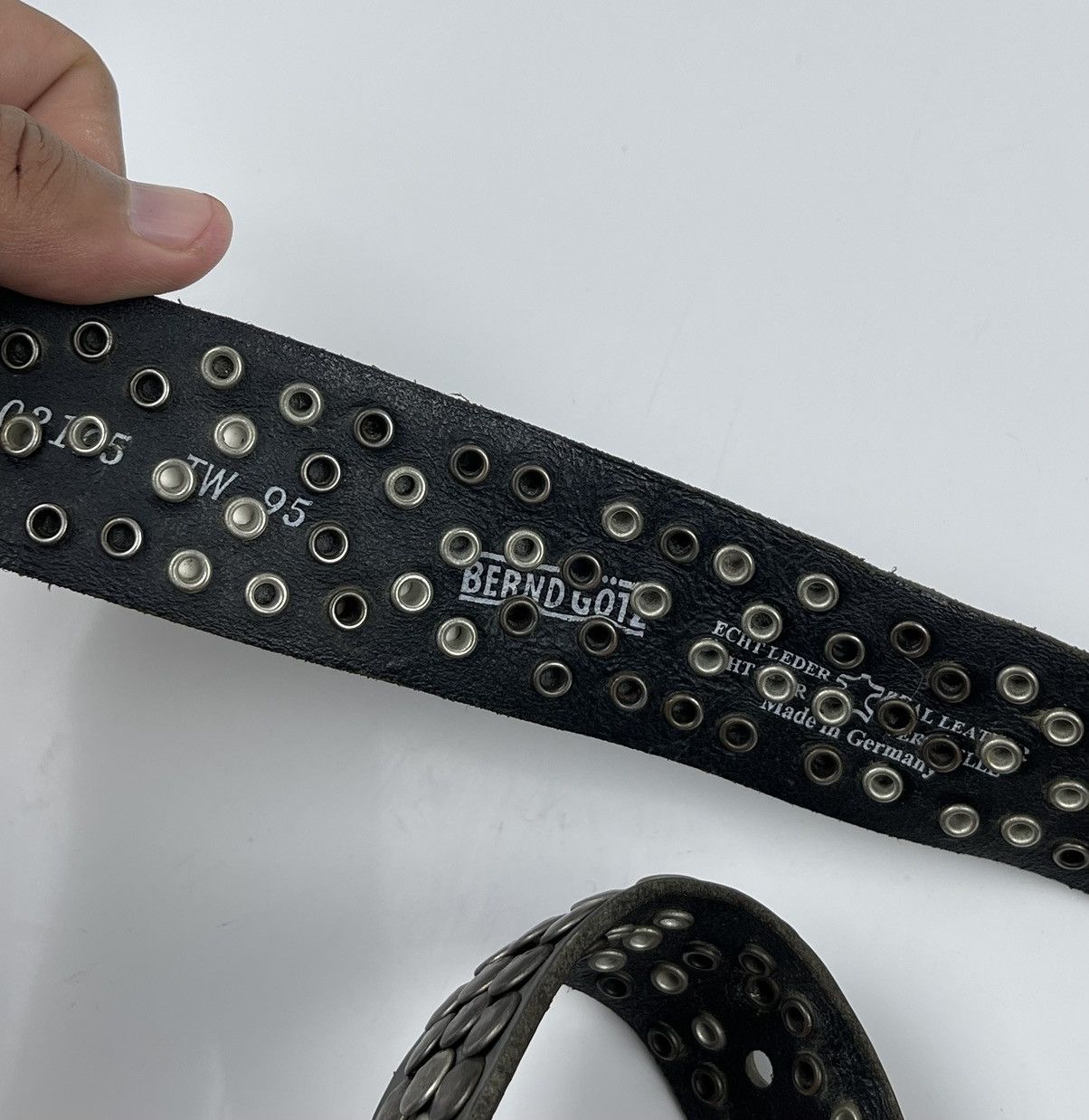 Japanese Brand - studded leather belt tc12 - 4
