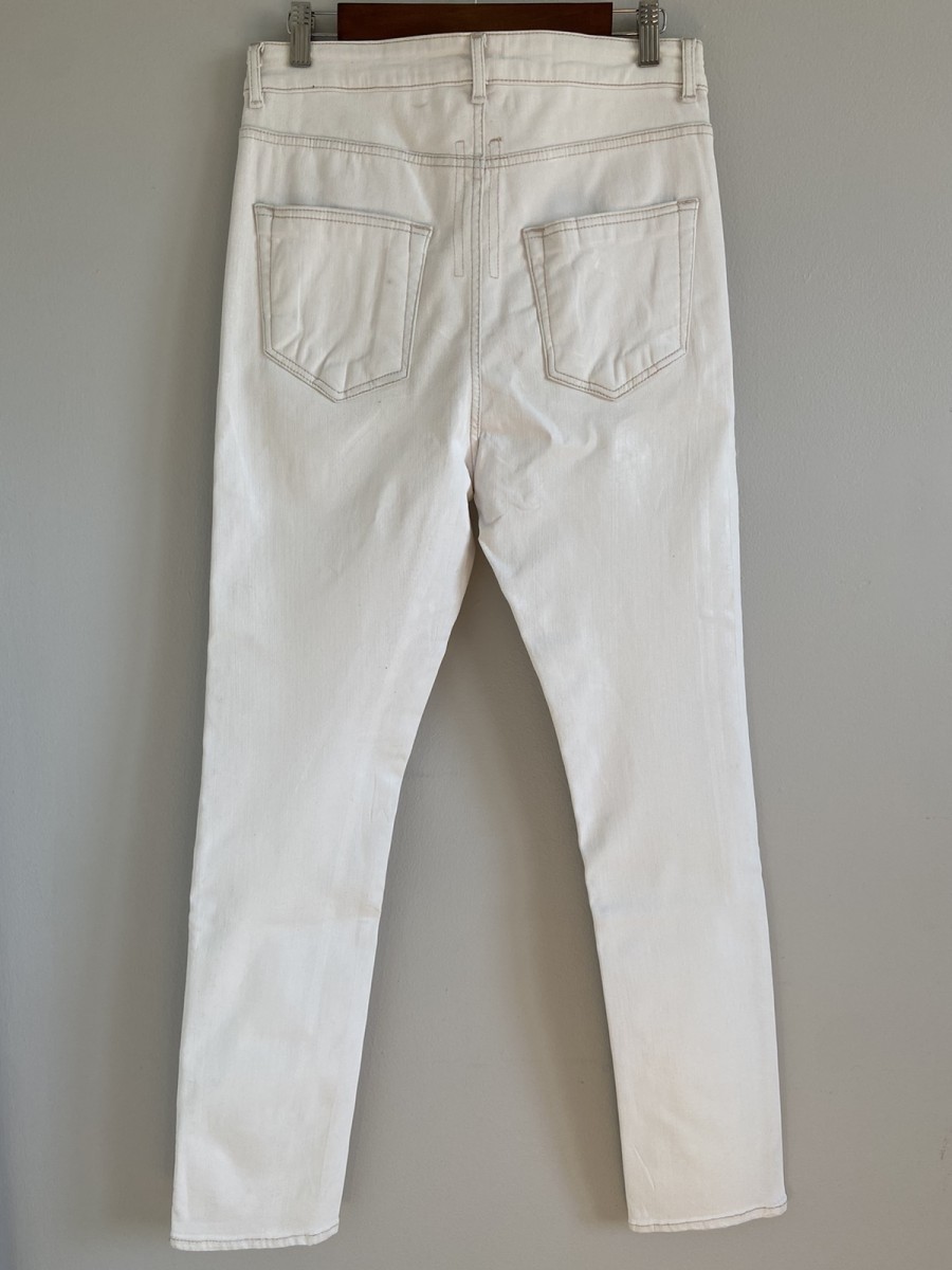 NWT S/S20 White Wax Detroit Jeans - 3