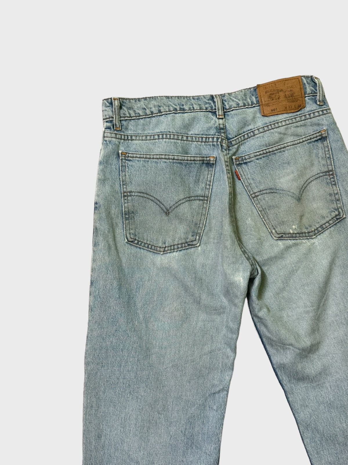 Vintage Levi's 507 Blue Orange Tab Distressed Alter Denims - 13