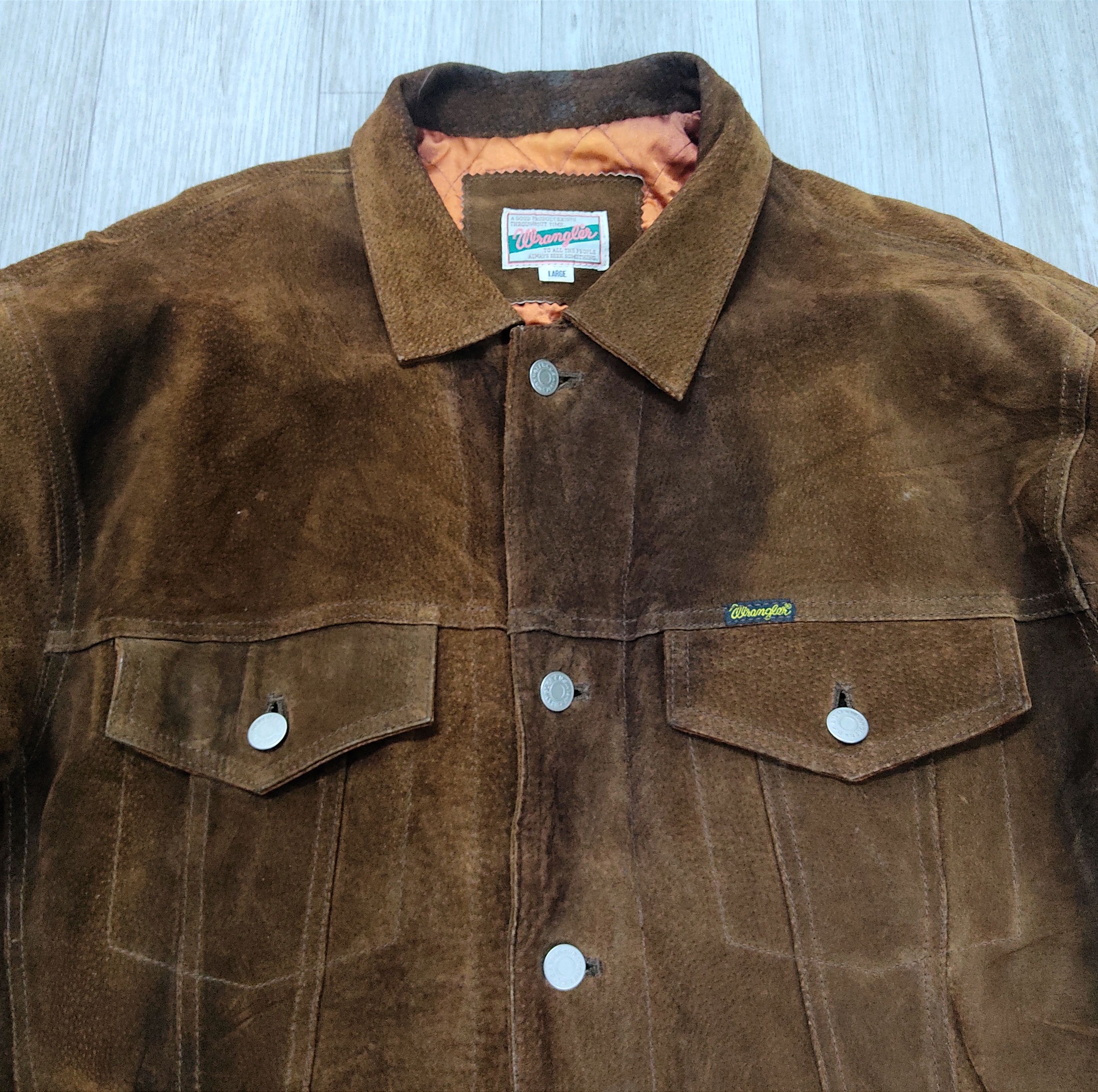 Vintage - WRANGLER USA 1947 Suede Genuine Leather Jacket - 5