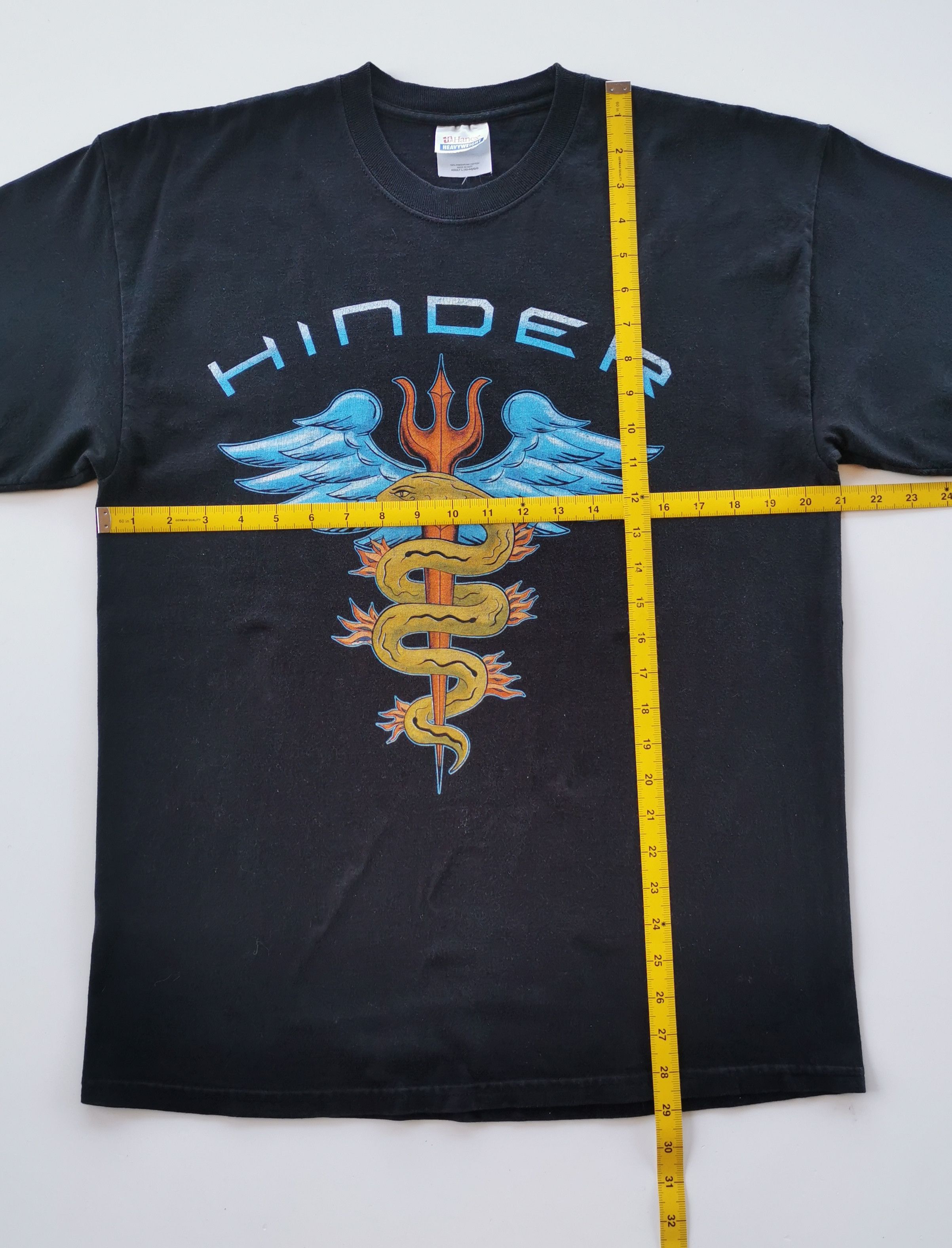 Vintage Hinder Rock Band Tshirt Lips Of Angel - 7