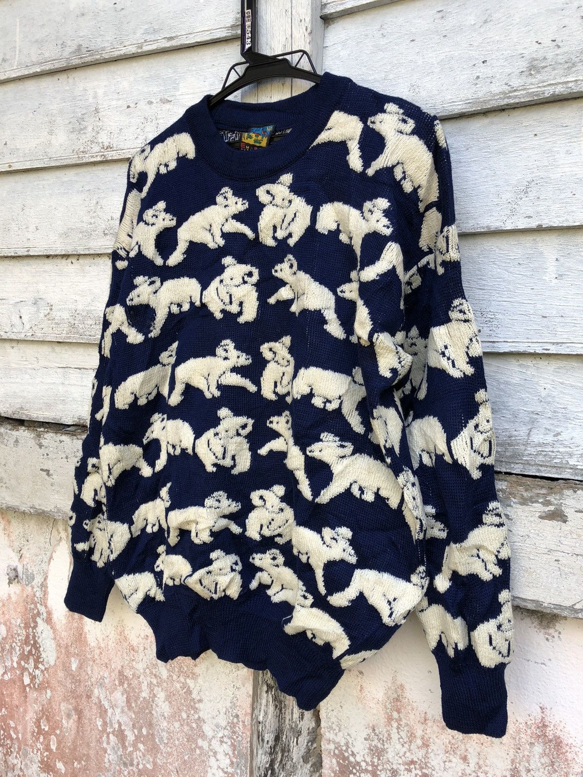 Coogi - Vintage Emaroo Koala Full Knit Pure New Wool Sweater - 2